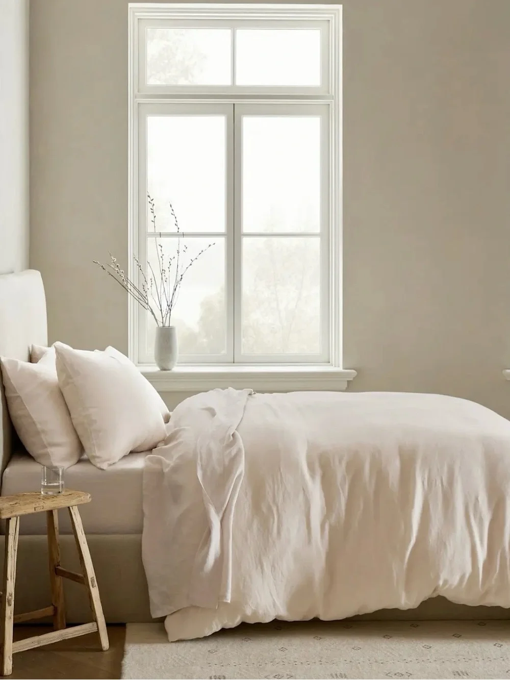 Quince European Linen Duvet Cover Set w/ Shams Full/Queen Sand NWOT MSRP $260